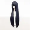 Cosplay perucas anime hyuga hinata cabelo reto puro bang perucas cosplay peruca livre boné 230826