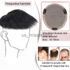 합성 가발 자연의 인간 모발에 남성 매끄러운 백술로 가발 가발 머리 교체 시스템 가발 조각 남성 대머리 x0826