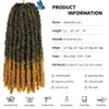 Extensiones de cabello humano a granel con mariposas, rastas de pelo de ganchillo, cerraduras falsas de mariposa, extensiones de trenzas de ganchillo, cerraduras suaves, pelo sintético de 12 "18" 24 "30 pulgadas 230826