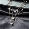 Cristal zircão coração estrela charme em camadas pingente colar conjunto para mulheres encantos moda quadrado strass feminino jóias vintage atacado ymn004