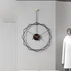Duvar Saatleri Ev Saati Dekorasyon Oturma Odası Sanat Yuvarlak Benzersiz Modern Silen Sessiz Mutfak Horloge Murale Dekor