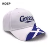 Ball Caps KOEP Wholesale Spring Fashion Baseball Cap Greece Flag For Women Summer Mesh Trucker Hat Girl Unisex HipHop Hats 230825