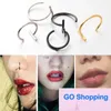 Qualité 1 Pc Mode Punk Style Faux Lèvre Piercing Nez Anneau Corps Accessoires pour Femmes Sexy Hommes