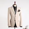 Pakken voor heren Blazers Heren Twee knoppen Notch Revers Smokings Mode Casual Business Jurk Blazer Jasje / 6 kleuren XS-5XL 230825