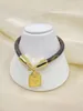 Beautiful Flower Designer Bracelet For Men Opening Women Bangles Elegant Fashion Brand Brown Leather Bracelets With Letters Jewelry