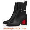 Top Designer Red Bottoms Boot Fashion Womens Boots на колене высокие каблуки Lady Pointed Toe-Toe Pumps Style Стиль лодыжка короткие ботинки женская роскошная бренда оригинальная обувь