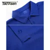 Polos masculinos tacvasen verão colorido moda pólo camisetas camisetas curtas tshirt rápido time seco trabalho verde camiseta tops roupas 230825