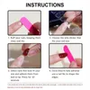 Unhas Falsas Gradiente Blush Rosa Longa Manicure Fácil de Aplicar Simples Peel Off Para Compras Viajando Namoro
