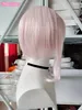 Косплей парики аниме -проект Sekai красочная сцена Akiyama Mizuki Cosplay Wig Wig Long Pink Curly, устойчивый