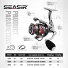 Fishing Accessories SEASIR OER Ultra Light Long Throw Aluminum Shallow Spool Spinning Reel Max Drag 12kg Freshwater Saltwater Tackle 230825