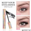 Mascara Elaimei 4d Volym Vattentät siden Curl Fiber Lash Starry Eyelash Extension Black Thick Mascaras Cosmetics Drop Delivery Heal Dhypw