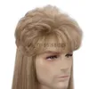 Perruques synthétiques Gres Rock Style perruques blondes pour femmes hommes longue ligne droite Cosplay perruque haute température fibre Vintage cheveux synthétiques x0826