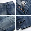 Heren Jeans Koreaanse Mode Gescheurde Sim Kpop Broek Mannen Luxe Rechte Vintage Kleding Vrouwen Gewassen Blauw Casual Denim Broek 230825