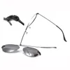 Armações de óculos de sol da moda com clipe de metal de aviação em óculos de sol de tamanho grande armação de óculos ópticos com lentes polarizadas removíveis magnéticas para miopia 33054 230825