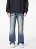 Jeans pour hommes YIHANKE mode décontracté lâche taille moyenne lavé Denim pantalon élégant mâle pantalon droit Streetwear hommes 230825