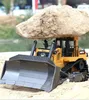 ElectricRC Car Remote Control Truck 8ch RC Bulldozer Machine On Toys For Boys Hobby Engineering Ankomstgåvor Huina 1569 230825