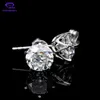 Charm Monafinejewelry Wholesale Price 14K White Gold Earring 2ct OEC Old European Cut 8x8mm Stud Earring 230825