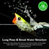 Baits Lures TSURINOYA 70F Popper Surface Fishing Lure RIPPLE 70mm 12g Break Water Chatterbait Bass Pike Topwater River Hard Bait 230825