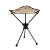 Mobilier de camp Portable loisirs de plein air pliant petit Mazar super léger en alliage d'aluminium rotatif chaise triangulaire pêche banc de camping 230825