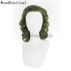 Synthetic Wigs WoodFestival Synthetic Hair Joker Man Green Wig Cosplay Short Wavy Party Wigs Mens Boy Halloween High Temperature Fiber x0826