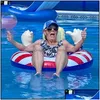 Andere festliche Partyartikel Trump-Schwimmschwimmer, aufblasbarer Pool-Floß-Schwimmring für Erwachsene, Kinder, Drop-Lieferung, Hausgarten, Fe, Dhesz