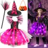 Cosplay Halloween Carnaval Party Meisjes Heksenkostuum Lichtgevende LED-verlichting Tule Tutu Jurk Maskerade Duivel Winifred Up 230825