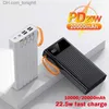 Power Bank portatile da 20000 mAh Ricarica rapida Potente Powerbank 4 USB 22,5 W TIPO C PD20W 4 Cavo LED Lampada Caricatore portatile per telefono Q230826