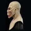 Máscaras de festa Horror Stalker Palhaço Máscara Halloween Cosplay Assustador Monstro Grande Boca Dentes Chompers Látex Assustador Traje Adereços Decoração 230825