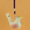 Creative Water Bird Whistle Clay Birds Ceramic Glazed Song Chirps Bath time Kids Ceramic toy whistle Gift Christmas Party Favor Home Decoration LT519