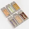 FALSE NAILS 24PCSBOX GRADIENT FALSE NAILS MATTACHABLE FAKE NAIL PRESS ON FULL COVER NAIL TOPS MED LIM BABET ARTIPICIAL FOWERNAILS X0826