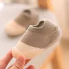 First Walkers Baby Socks Shoes Infant Color Matching Cute Kids Boys Doll Soft Soled Child Floor Sneaker Toddler Girls 230825