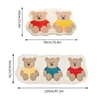 Tapete pequeno urso ins bonito crianças cabeceira tapete crianças quarto bebê playmats antiderrapante tapete quarto estética decoração de casa 230826