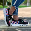 Sneakers i lato 2024 Knifrzona sukienka wulkanizowana Spring Nowa drukowana płaska platforma damska buty Mujer T230826 693