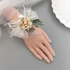 Haarspeldjes 2 stuks Homecoming Corsage Bruidsmeisje schoudertasje Bands Parelarmbanden Damesaccessoires Polsbandje