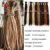 Extensions de cheveux synthétiques en vrac de cheveux humains faits à la main pour femmes 10/20 pièces dreads faites à la main tressage synthétique cheveux crochet tresses styles 230826