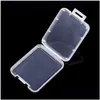 Boîtes de rangement Bacs Shatter Container Box Protection Case Boîtes de carte mémoire CF Outil Plastique Transparent Drop Livraison Maison Jardin Ho Otgxm