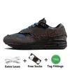 aaa+Quality Max 1 Maxs Designer Running Shoes Patta Black White Outddor Sports Trainers Dirty Denim Puerto Rico Blue Gale Protection Pack Women Men Athletic Sneakers