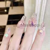 False Nails Glitter Fake Nails Thin False Nails Tips 10Pcs Thin Artificial Fake Nails Shiny Wear Elegant Nail Stickers For Daily Work Date x0826