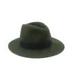 Wide Brim Hats Bucket 100 Wool Floppy Felt Trilby Bowknot Fedora Hat For Elegant Womem Ladies Winter Auturmn Cashmere Gangster Church 5 230825