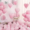 Other Event Party Supplies 1020pcs 12Inch Red Macarons Heart Shape Latex Balloon Birthday Decorations Wedding Kids Shower Globos 230825