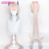 Pelucas de cosplay Genshin Impact Kokomi Peluca de cosplay Peluca azul mixta rosa Cosplay Pelucas de cosplay de anime Pelucas sintéticas resistentes al calor Gorro de peluca 230826