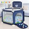 Baby Rail Imbaby Piscina Bolas Playpen para Crianças Infantil Playground Cerca Criança Cor Sólida Segurança Guardrail Indoor Park Toy Sem Bola 230826