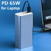 PD 65W 30000mAh Power Bank Snel opladen Powerbank Draagbare externe batterijlader voor smartphone Laptop Tablet iPhone Q230826
