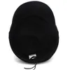 Berets Men Solid Black Pu skórzana skóra Baker Boy Hats Waterproof Fiddler Caps w stylu ulicznym Travel Autumn Winter Size US 7 18 UK M 230825