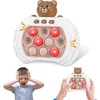 Декомпрессионная игрушка смешная головоломка поп-пузырь Sensory Fidget Squeeze Toy Children Whack-a-Mole Quick Push-ручка Game Game Decompression Toys 230826