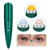Face Care Devices 42 Compress Eye Massager Pen Microcurrent LED Lip Skin Tighten Anti Aging Wrinkle Beauty Instrument USB Charge 230825
