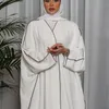 Vêtements ethniques S XL Ligne de mode Abayas surdimensionnées avec ceinture Djellaba Robe musulmane Dubaï Pleine longueur Abaya Turquie Islam Robe WY1518 230825