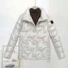 2023 Повседневное пуховое пальто, модное женское пальто с хлопковой подкладкой в Корейском стиле, короткое трендовое свободное пальто с длинным рукавом и воротником-стойкой, хлопок-274c
