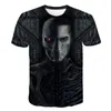 Herr t-skjortor terminator t-shirt science fiction film 3d tryckt streetwear t800 mörk öde män kvinnor mode skjorta överdimensionerade tees toppar