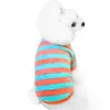 Dog Apparel Pet Spring Fall Stripe Print Small Dogs Puppy Chihuahua Clothes Blouse Jacket Supplies Products Home Garden 2023